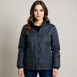 Columbia Coat Womens Size Small Grey Core Interchange Warm Jacket